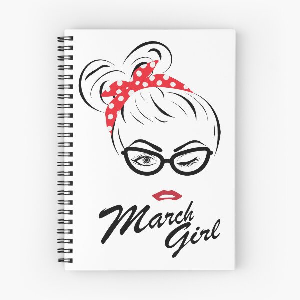 Item preview, Womens March Girl Wink Eye Woman Face Was Born In March designed and sold by ImBAEBAE7shop.