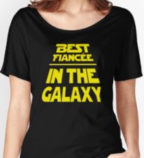 Best Fiancee in the Galaxy - Slanted Women's Relaxed Fit T-Shirt