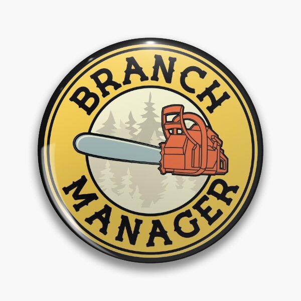 Item preview, Chainsaw Lumberjack and Logger Branch Manager Pun designed and sold by Huhnerdieb Apparel.
