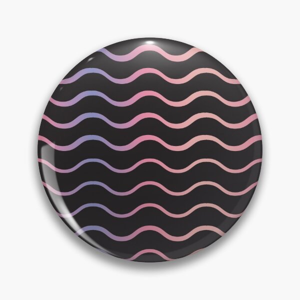 Item preview, Geometric Black Blue And Pink Wave Pattern - Geometric Colorful Psychedelic Ripple Pattern designed and sold by mewsis.