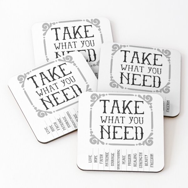 Item preview, Take What You Need Poster designed and sold by senoarloke.