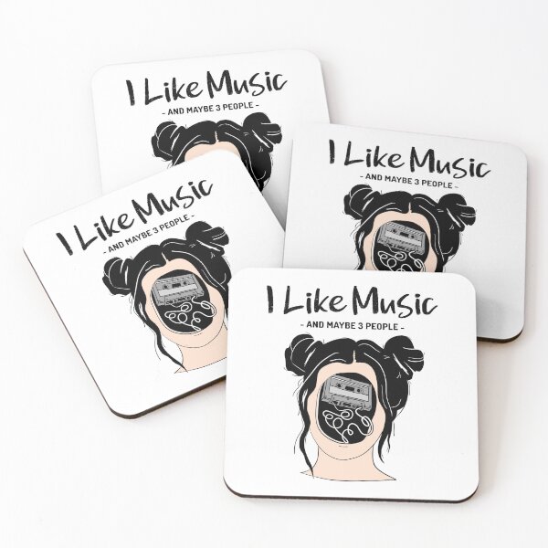 Item preview, I Like Music And Maybe 3 People Music Lovers Mixed Tape Cassette Tapes designed and sold by KLINESTORE.