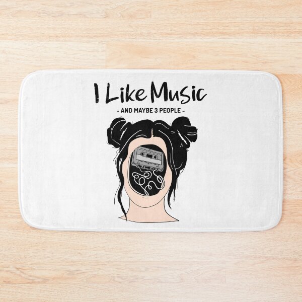 Item preview, I Like Music And Maybe 3 People Music Lovers Mixed Tape Cassette Tapes designed and sold by KLINESTORE.