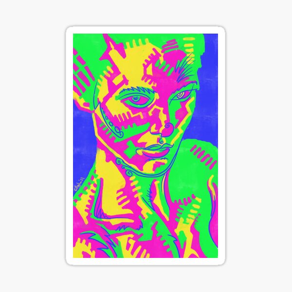 Frau Electronica Sticker