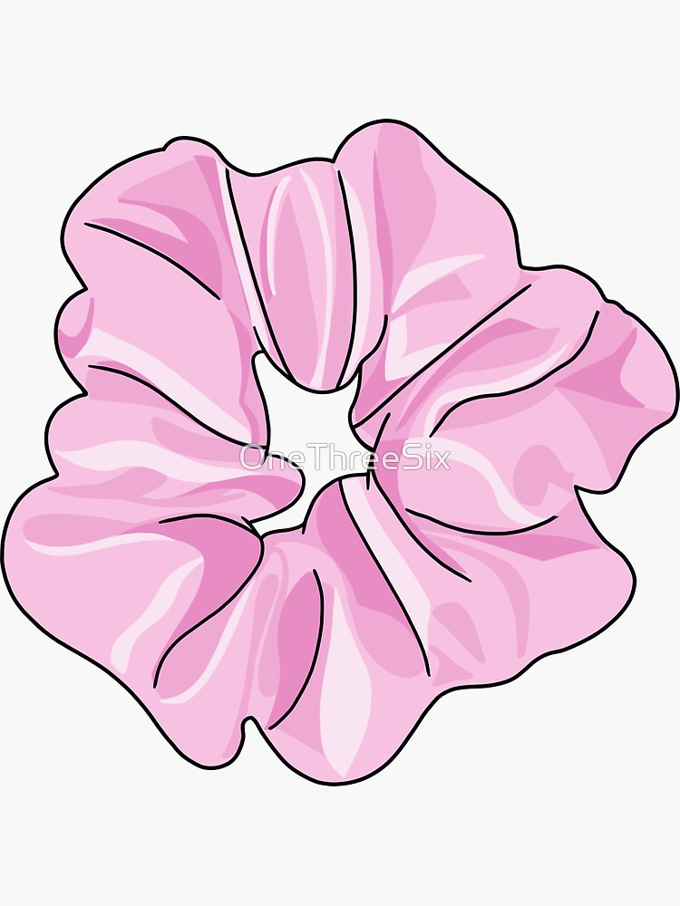 Pink Scrunchie by OneThreeSix