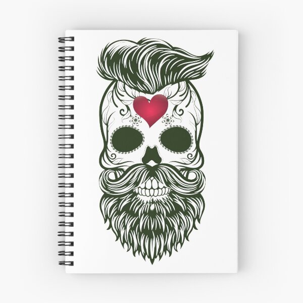 Item preview, A Bearded Gentleman Skull designed and sold by cheeseonbread.