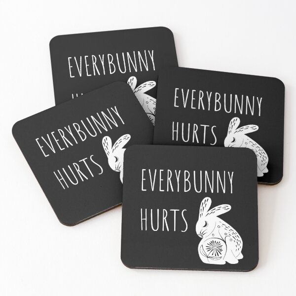 Item preview, Everybunny hurts-funny easter 2021 design designed and sold by MargheritaLidia.