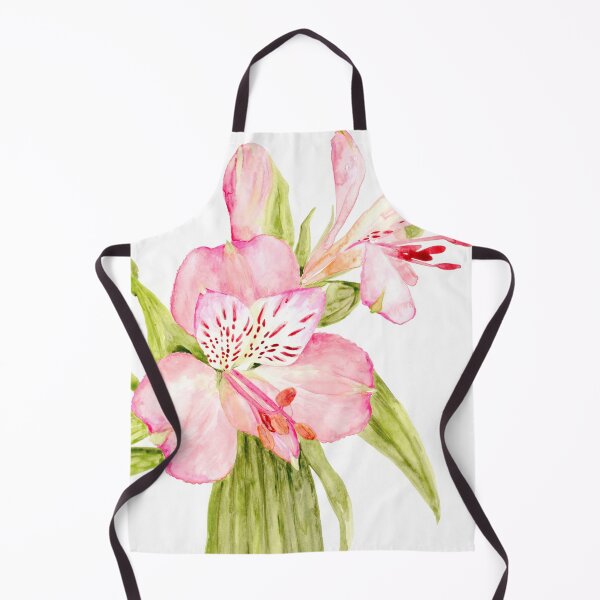 Item preview, Pink watercolor alstroemeria designed and sold by blursbyai.