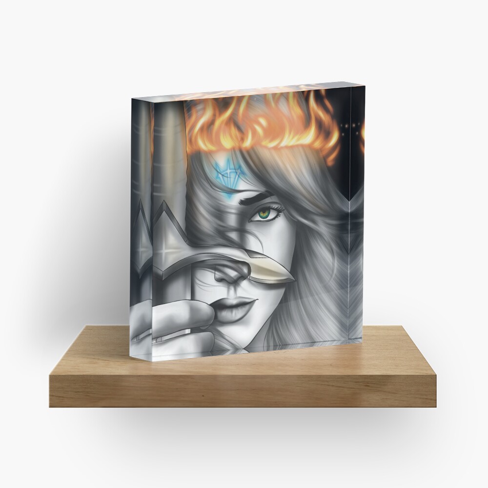 Aelin Throne of Glass Sarah j. Mass Acrylic Block
