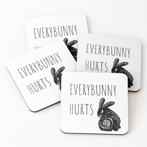 Item preview, Everybunny hurts-funny easter 2021 design designed and sold by MargheritaLidia.