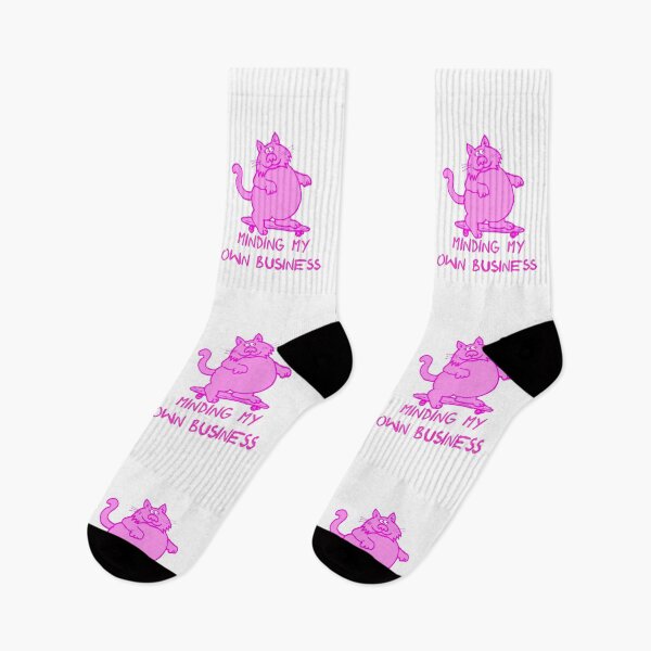 Item preview, Minding My Own Business Skater Cat designed and sold by PseudoEnergy.