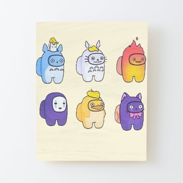 studio ghibli mounted prints redbubble