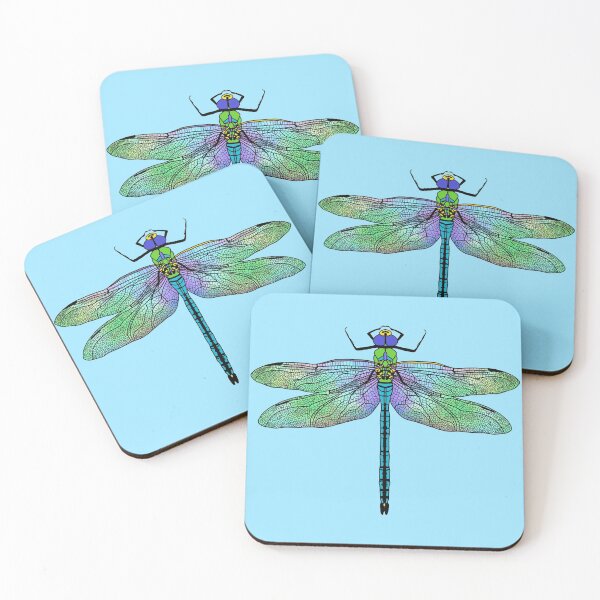 Item preview, Colorful Emperor Dragonfly Art designed and sold by HRSCreates.