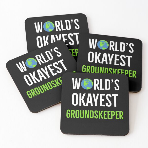 Item preview, Worlds Okayest Groundskeeper designed and sold by AwesomeWorld1.