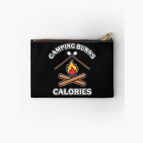 Item preview, Camping Burns Calories Funny Smores Camp Fire Marshmallow Quote designed and sold by sillyquestions.
