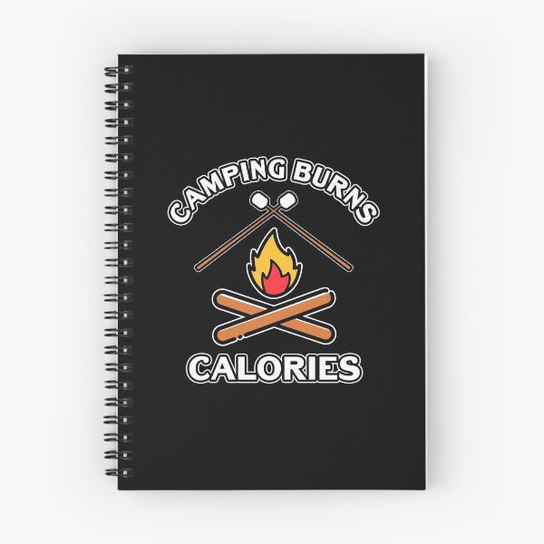 Item preview, Camping Burns Calories Funny Smores Camp Fire Marshmallow Quote designed and sold by sillyquestions.