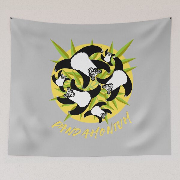 Item preview, Pandamonium | Crazy Pandas in a Bamboo Grove designed and sold by Tony  Pinchuck.