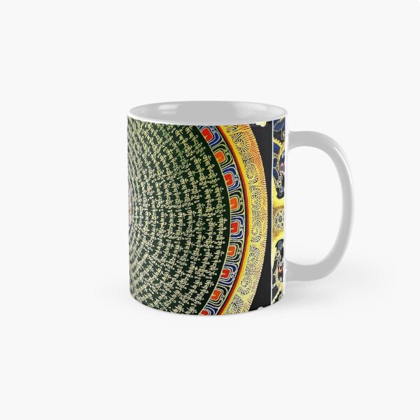 Item preview, Om Mantra Mandala Green Thangka designed and sold by GuyBlank.