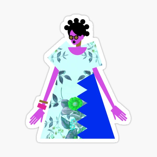 Item preview, Bantu Knots and a Blue Dress designed and sold by TabithaBianca.