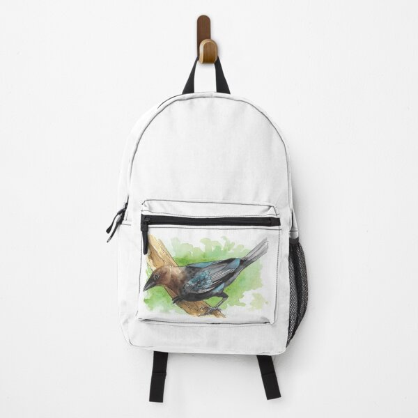 Item preview, Watercolor Brown-Headed Cowbird designed and sold by BlackGoatPrints.