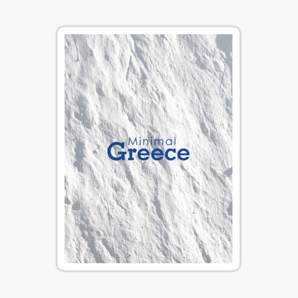 Minimal Greece. Sticker