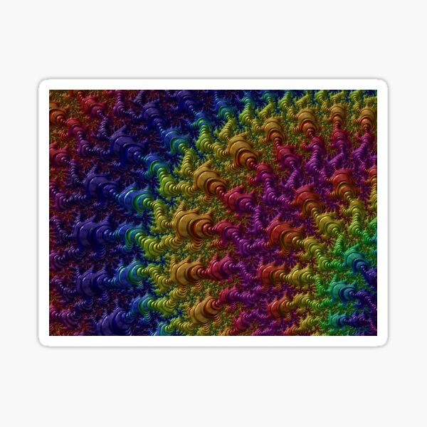 Ornamental pattern with purple color Sticker