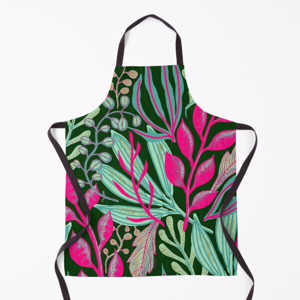Item preview, JUNGLE FLORAL, HOT PINK "ELLO GUV'NA designed and sold by wildwhimsical.