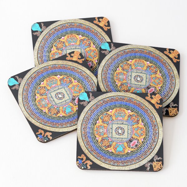 Item preview, Om Mantra Mandala Mandarin Thangka designed and sold by GuyBlank.