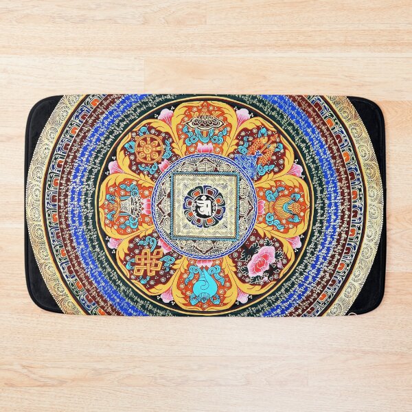 Item preview, Om Mantra Mandala Mandarin Thangka designed and sold by GuyBlank.