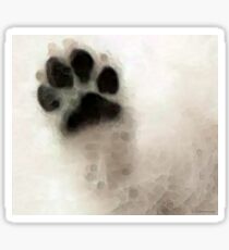 Dog Art - I Paw You Sticker