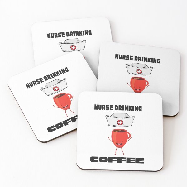 Item preview, Nurse Drinking Coffee designed and sold by SportyDogShop.