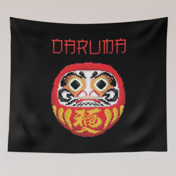 Item preview, Daruma red lucky pixel designed and sold by InsidePixel.