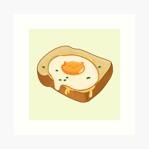 Egg Toast, an art print by Dennis The Menace - INPRNT