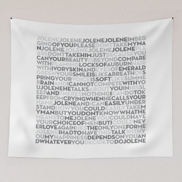 Item preview, Jolene - Dolly Parton (lyrics) v.2 designed and sold by x1brett.
