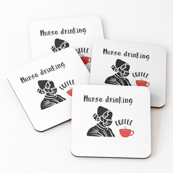 Item preview, Nurse Drinking Coffee designed and sold by SportyDogShop.