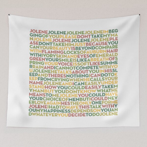 Item preview, Jolene - Dolly Parton (lyrics) v.3 designed and sold by x1brett.