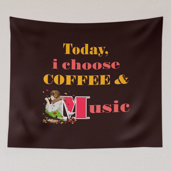 Item preview, coffee design. music design, coffee and music rock! designed and sold by doctors-apparel.