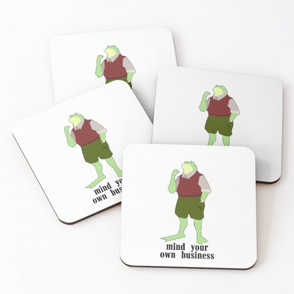 Item preview, Mind Your Own Business Smoking Frog designed and sold by PseudoEnergy.