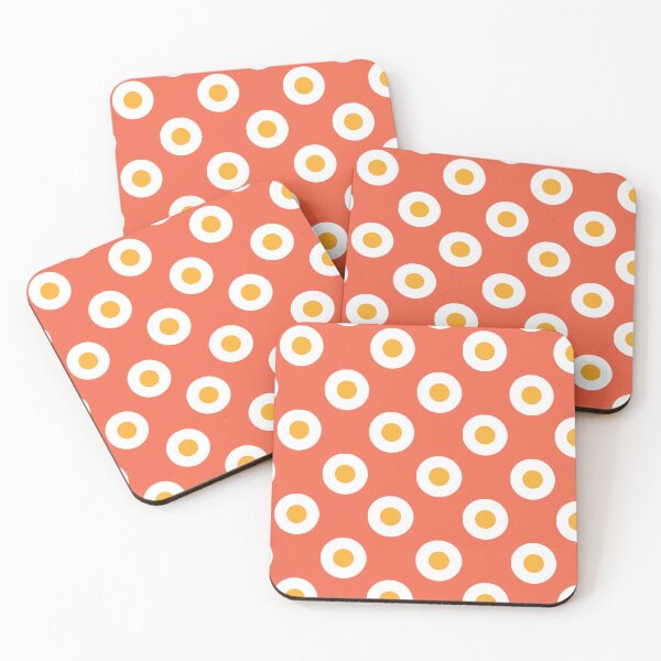 Item preview, Red Sunny Side Egg Pattern designed and sold by Menomonoid.
