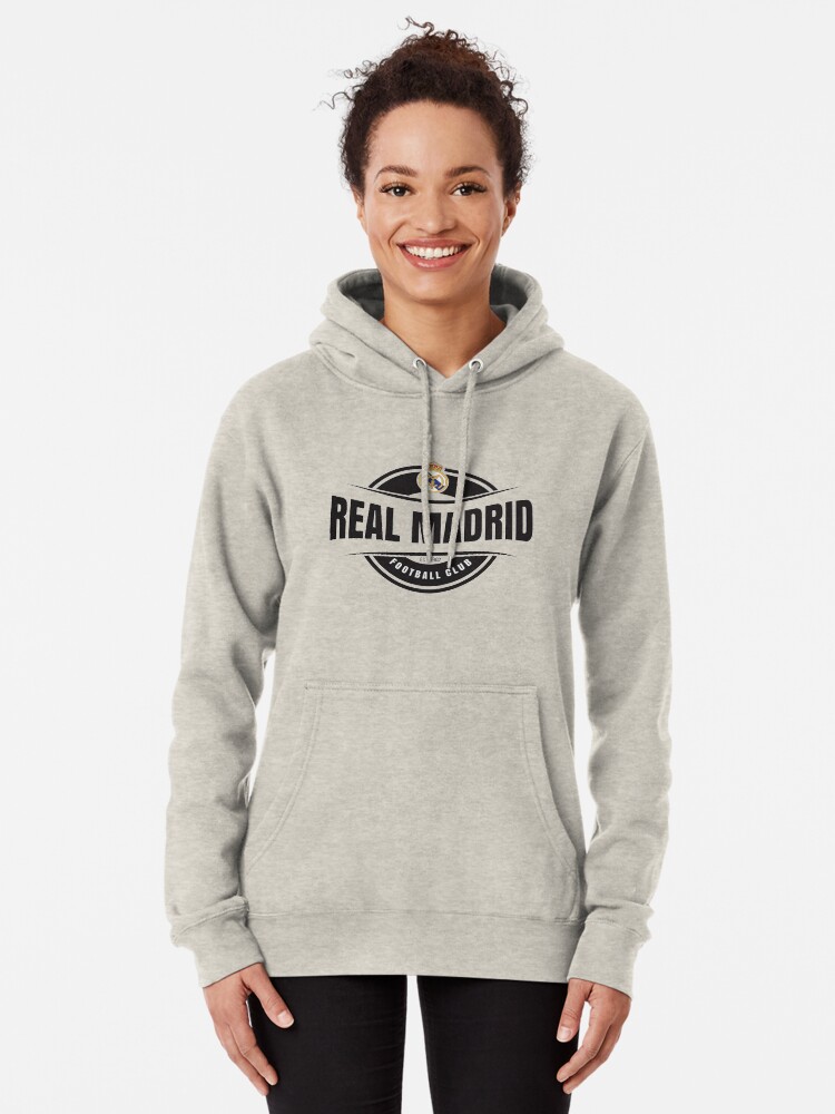 Real Madrid Since 1902 Hoodie Sweatshirt Kapuzenpullover Fußball Schwarz Damen 