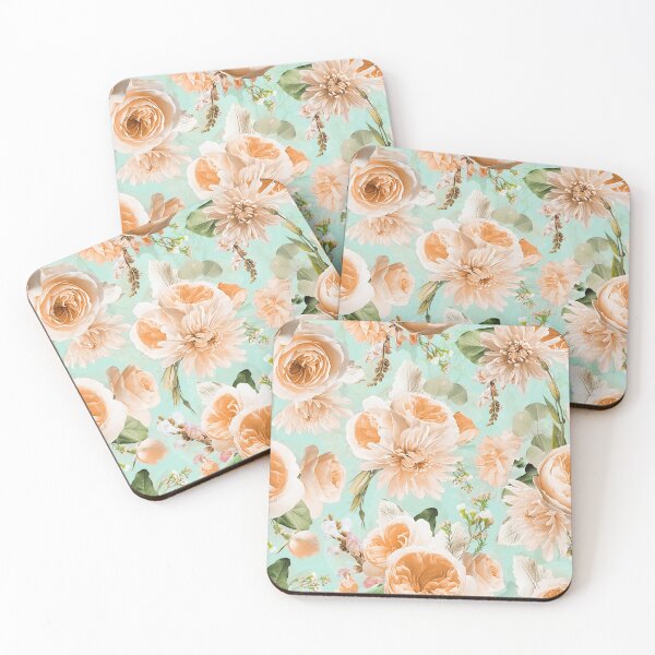 Item preview, Peach Real Springflower Blossoms Botanical Garden pattern Nightgarden designed and sold by UtArt.
