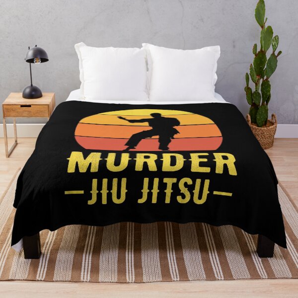 Item preview, Vintage Retro Murder Jiu Jitsu brasileño BJJ Artes marciales Divertido designed and sold by CuteDesigns1.