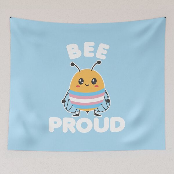Item preview,  Bee Proud - Trans Pride Flag Bumble Bee designed and sold by CrystalCrush.