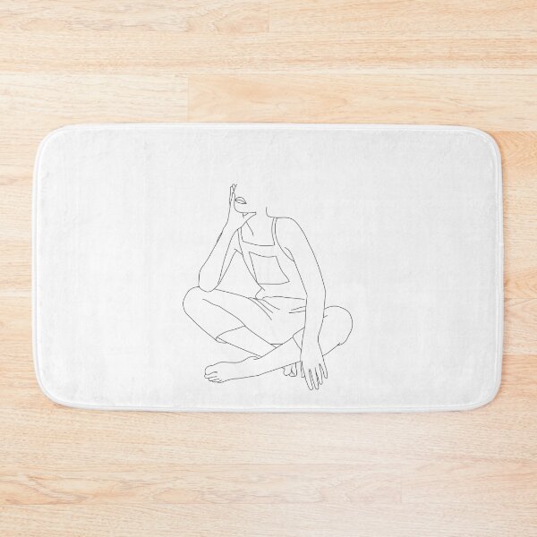 Item preview, Dungarees fashion illustration line drawing - Rosie designed and sold by TheColourStudy.