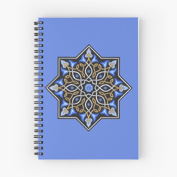 Item preview, Islamic biomorph black and powder blue design designed and sold by Lieve Oudejans.
