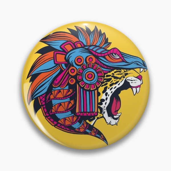 Item preview, Huichol Aztec Roaring Jaguar designed and sold by SLAG-Creative.