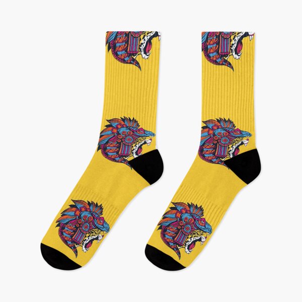 Item preview, Huichol Aztec Roaring Jaguar designed and sold by SLAG-Creative.