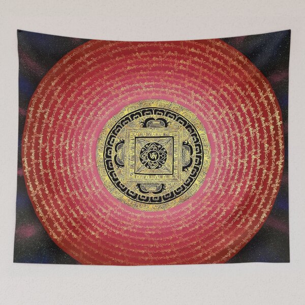 Item preview, Om Buddhist Hindu Mandala Amaranth designed and sold by GuyBlank.