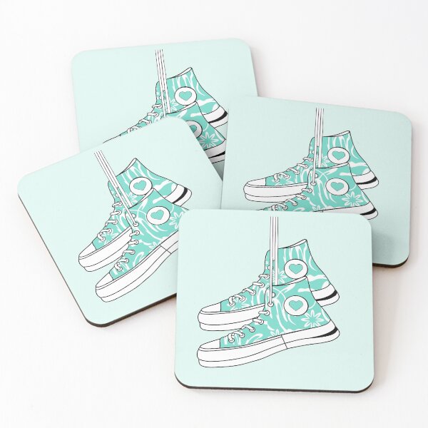 Item preview, Patterned Teal Sneakers designed and sold by Trace1234.