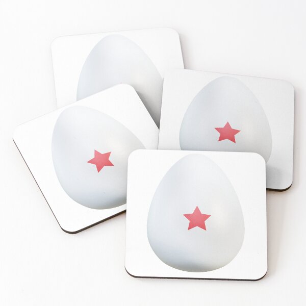 Item preview, White Easter Egg with Red star designed and sold by Walkcircle.